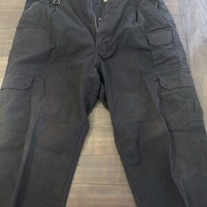 5.11 Tactical Black Cargo Pants with Multi-Pocket Design